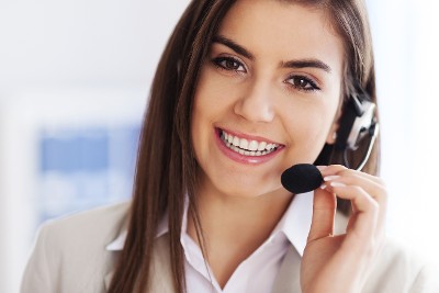 Woman Providing Phone Support, Shipping Integration